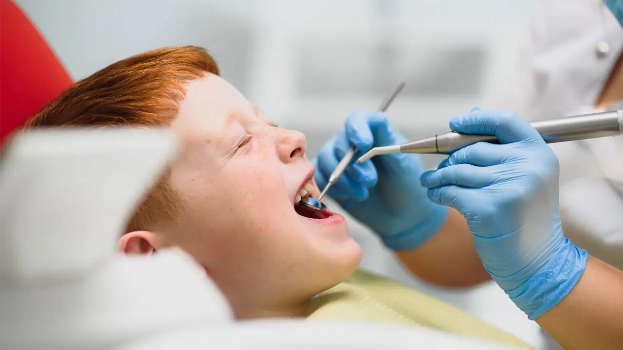 Child at dentist